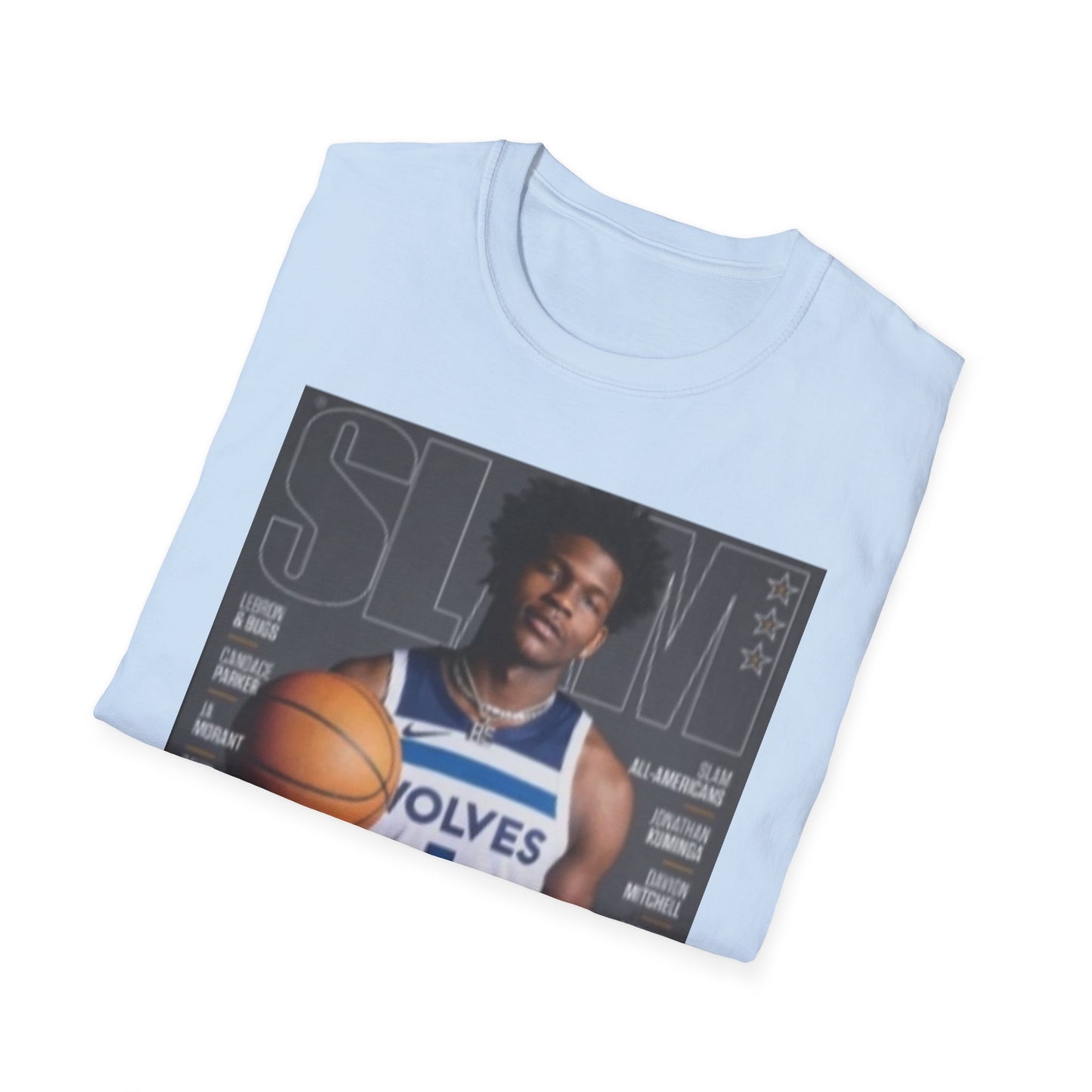 Anthony Edwards Slam Graphic Tee - Ant-Man Basketball T-Shirt - Timberwolves Rising Star Streetwear - Graphic Fusion tees