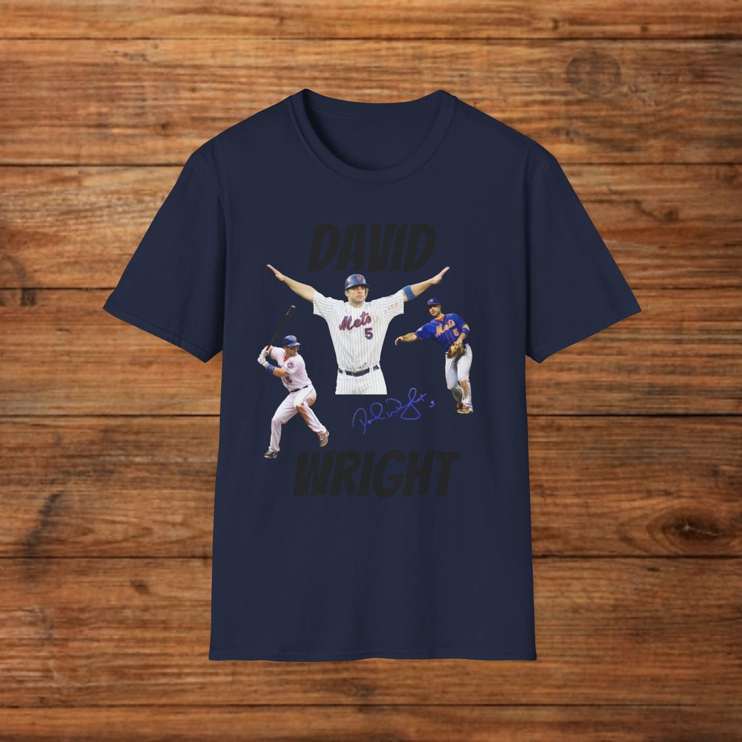 David Wright Captain Graphic Tee - Mets Legend Baseball T-Shirt - Mr. Met Tribute Streetwear - Graphic Fusion tees
