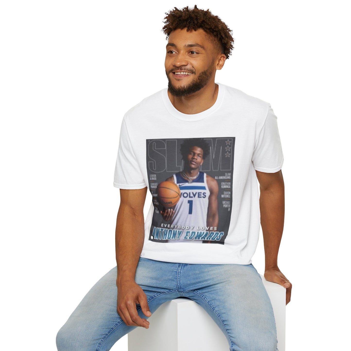 Anthony Edwards Slam Graphic Tee - Ant-Man Basketball T-Shirt - Timberwolves Rising Star Streetwear - Graphic Fusion tees