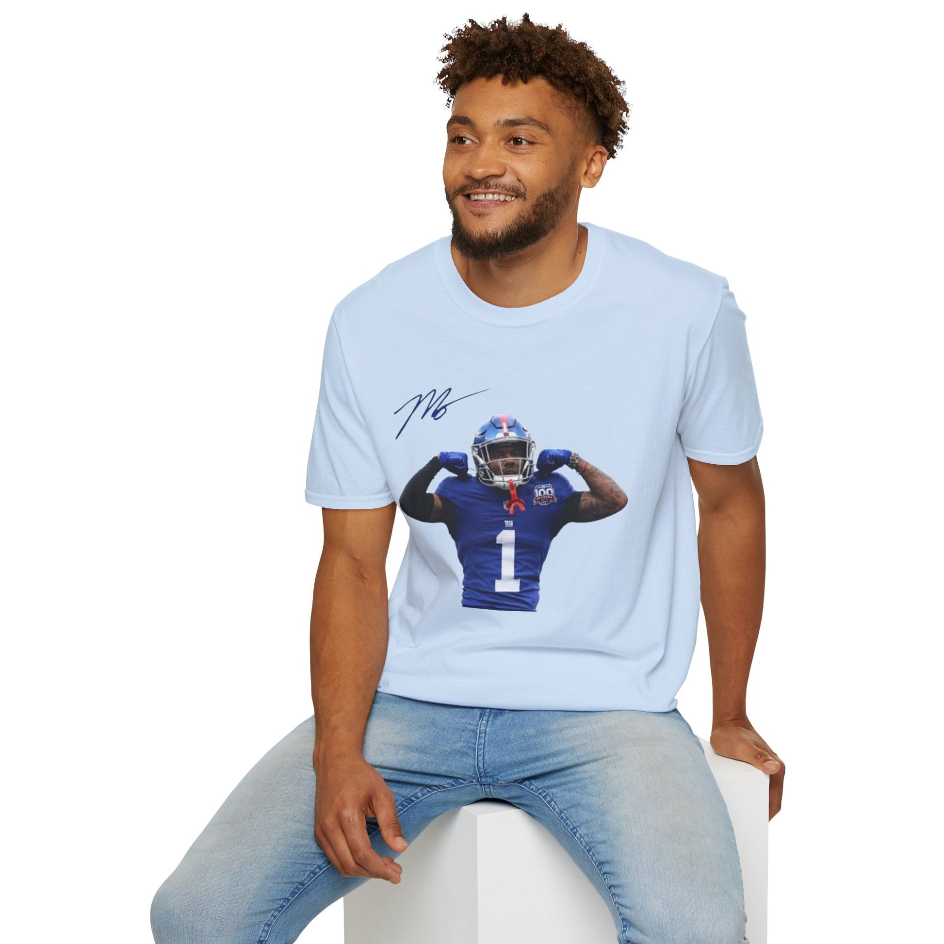 Malik Nabers Graphic Tee - NY Giants Fan Apparel, Unisex Football T-Shirt, Rookie Star Jersey - Graphic Fusion tees
