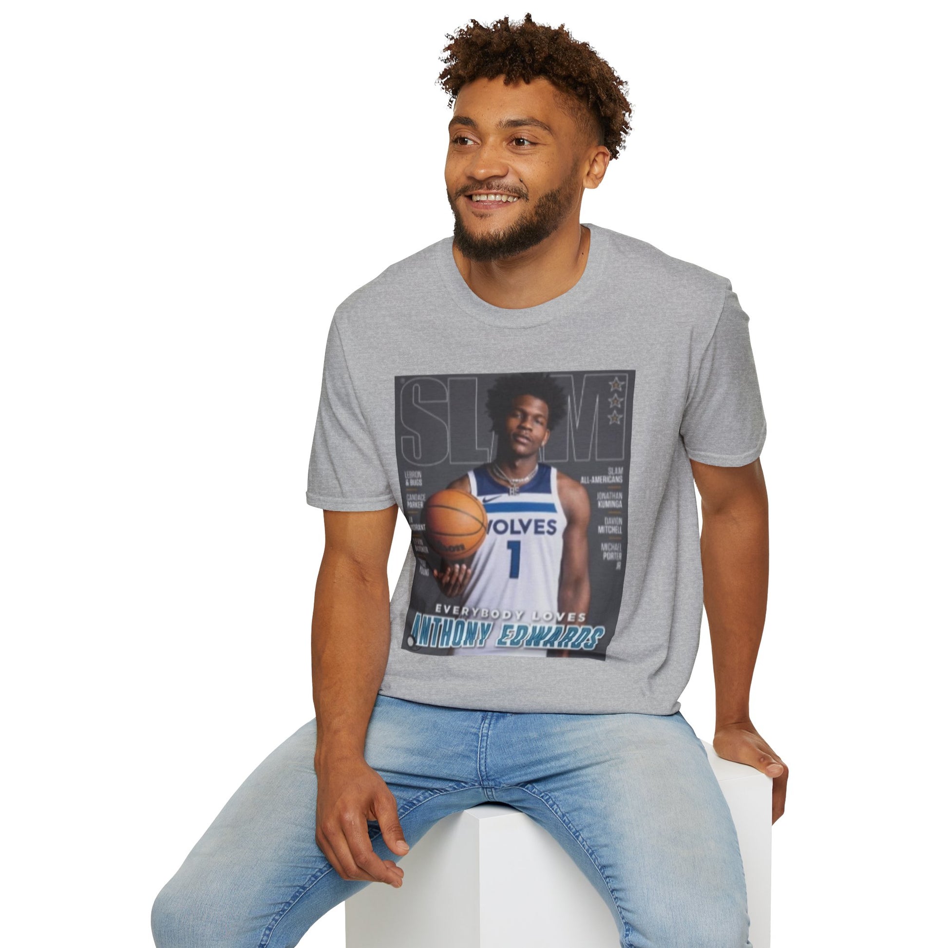 Anthony Edwards Slam Graphic Tee - Ant-Man Basketball T-Shirt - Timberwolves Rising Star Streetwear - Graphic Fusion tees