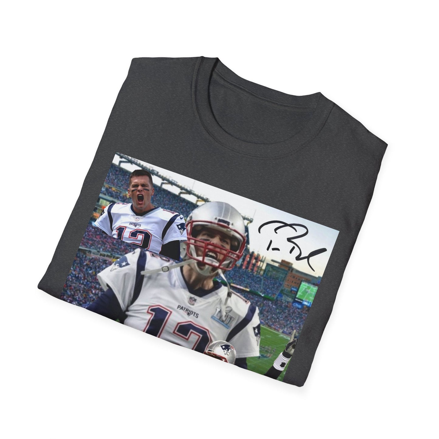 Tom Brady GOAT Graphic Tee - TB12 Legend T-Shirt - 7x Super Bowl Champion Football Streetwear - Graphic Fusion tees