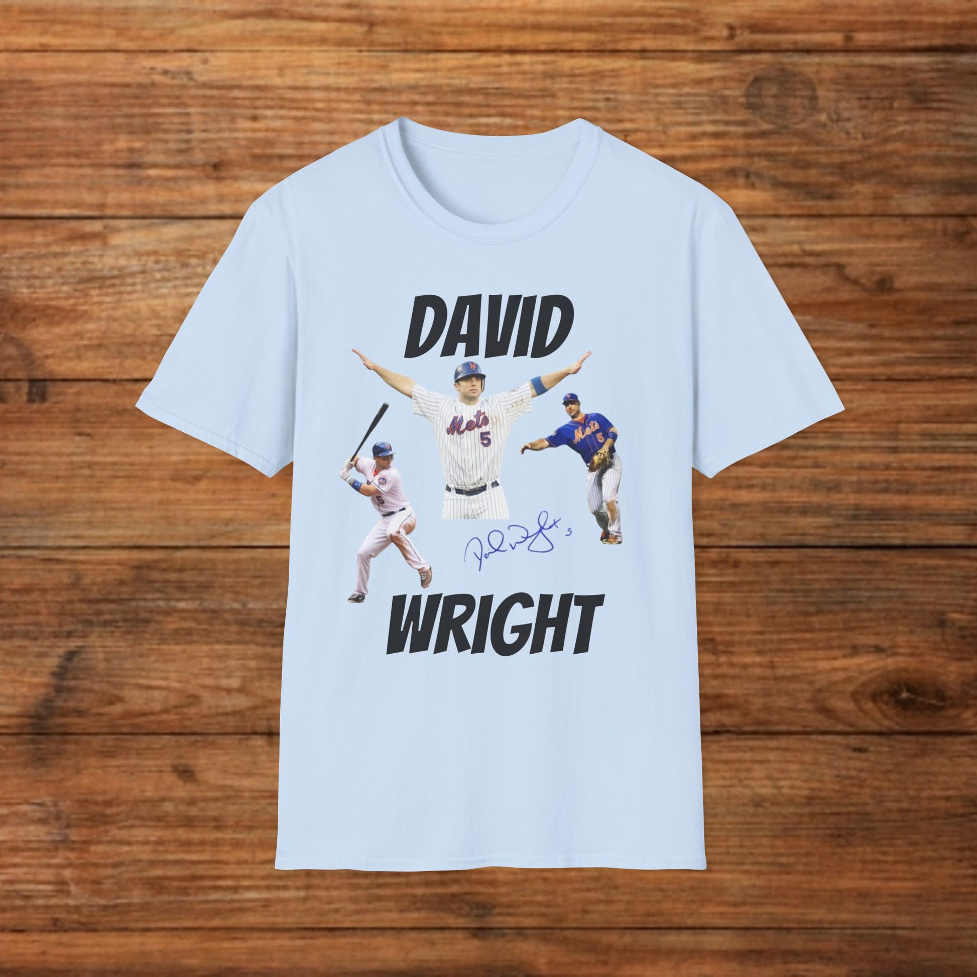 David Wright Captain Graphic Tee - Mets Legend Baseball T-Shirt - Mr. Met Tribute Streetwear - Graphic Fusion tees