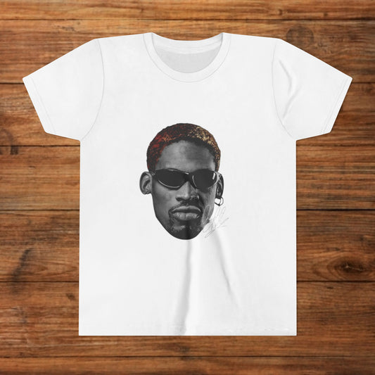 Dennis Rodman Street Style Youth Tee - Cool Graphic Shirt, Urban Fashion, Kids Casual Wear, Birthday Gift, Summer Outfit, Gift for Teens