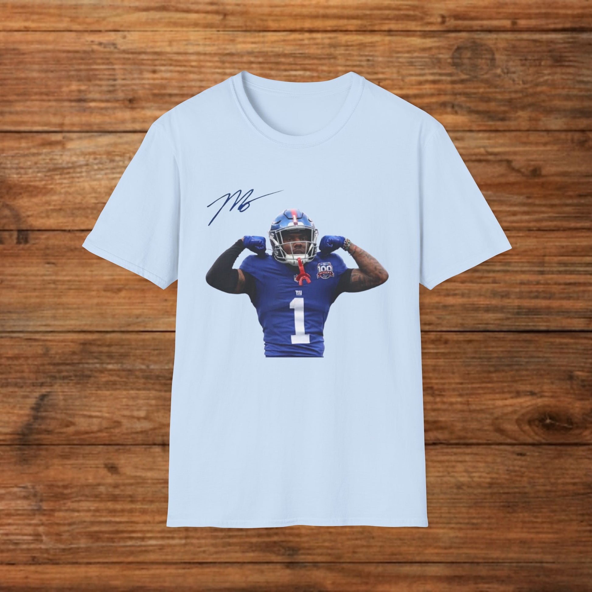 Malik Nabers Graphic Tee - NY Giants Fan Apparel, Unisex Football T-Shirt, Rookie Star Jersey - Graphic Fusion tees