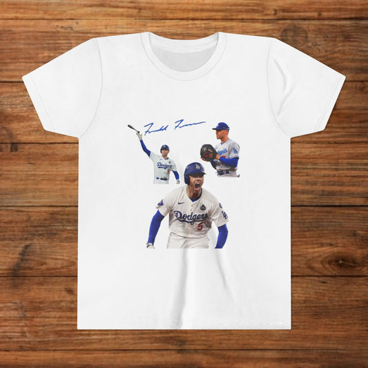 Freddie Freeman Youth Tee, Fun Baseball Shirt, Sports Gift for Kids, Summer Playwear, Birthday Present, Team Spirit Apparel