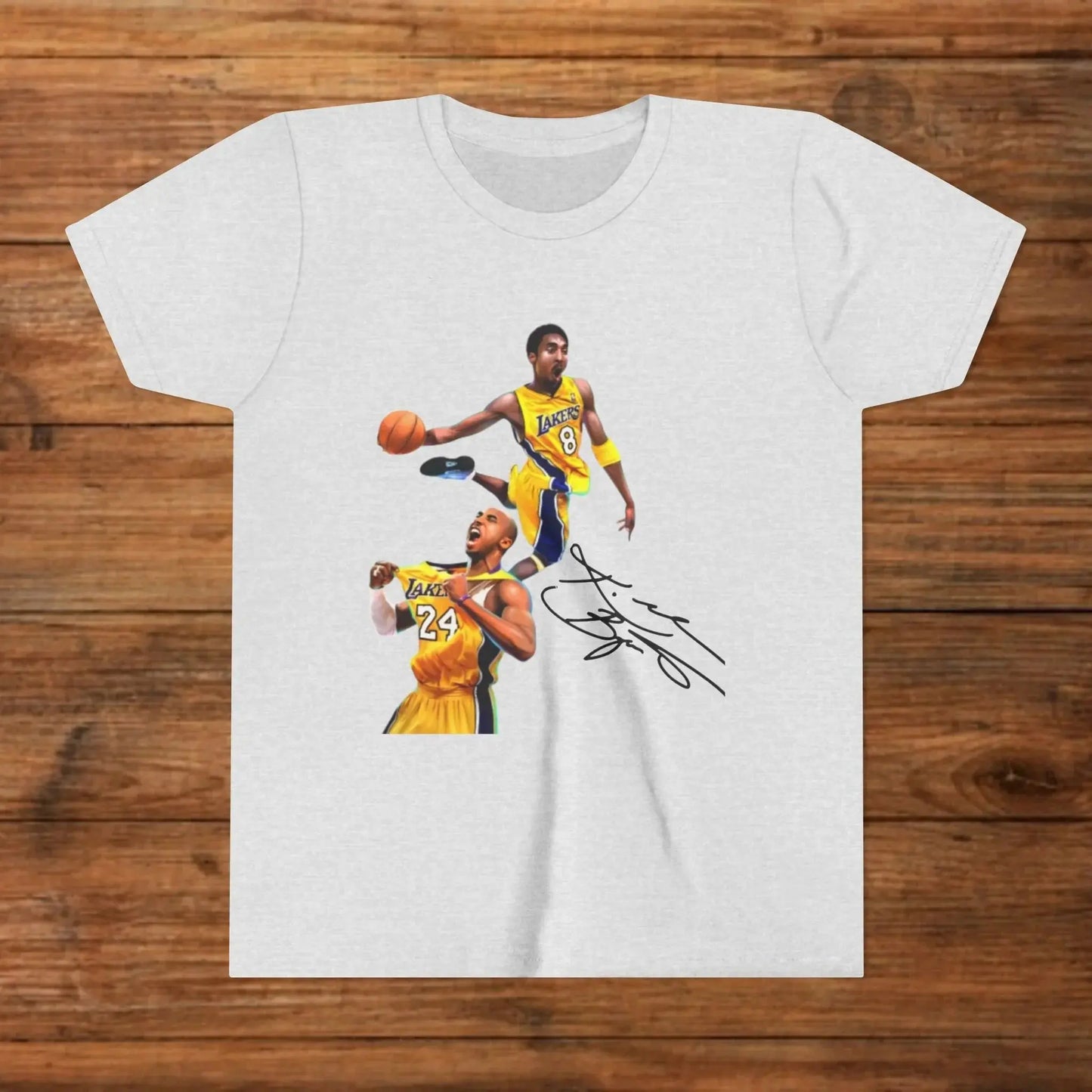 Kobe Bryant Black Mamba Youth Graphic Tee - Mamba Mentality Kids Basketball T-Shirt - Lakers Legend Tribute - Graphic Fusion tees