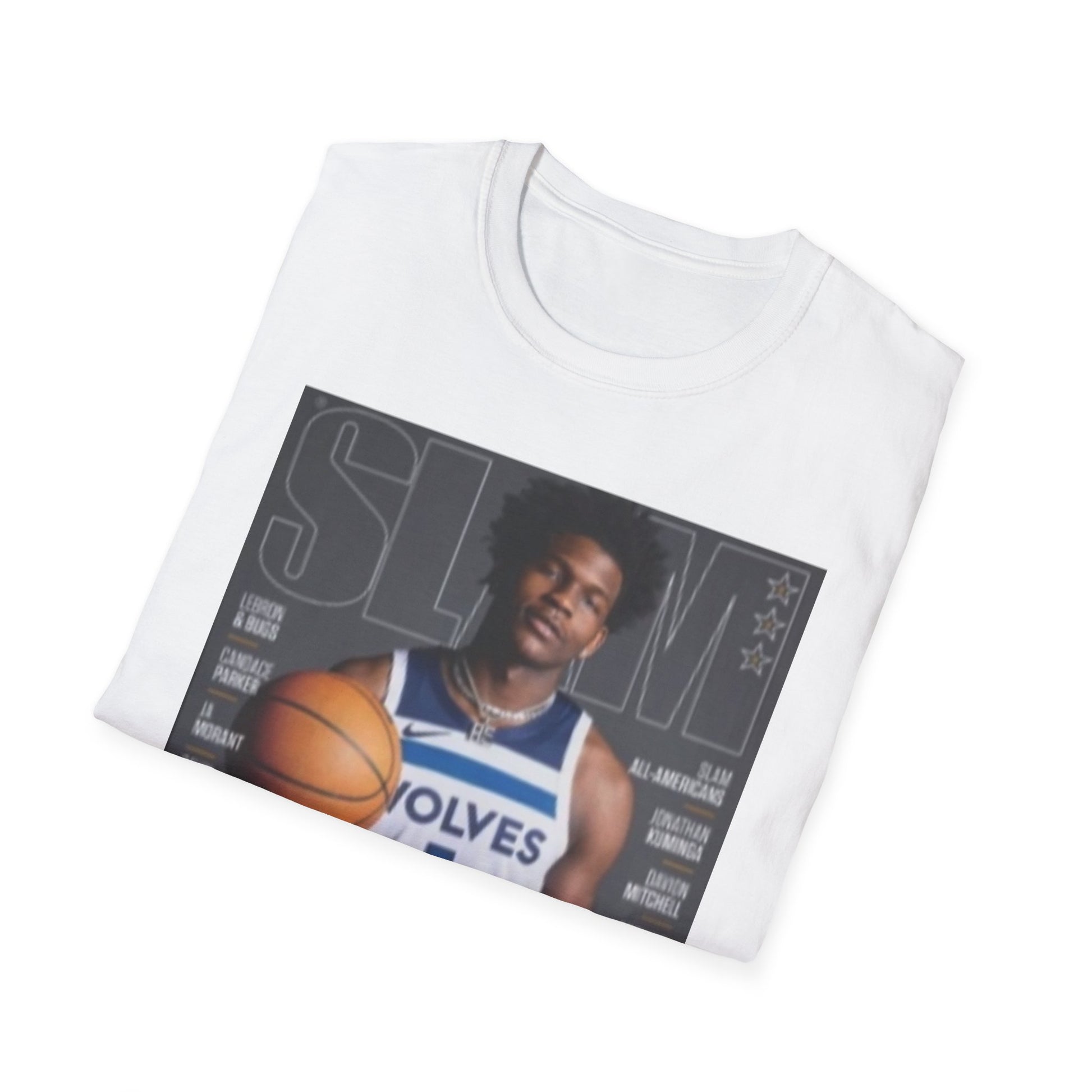 Anthony Edwards Slam Graphic Tee - Ant-Man Basketball T-Shirt - Timberwolves Rising Star Streetwear - Graphic Fusion tees