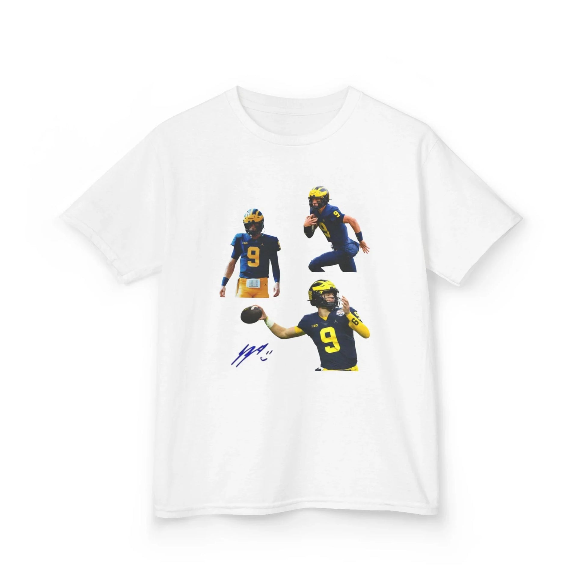 JJ McCarthy Rising Star Graphic Tee - Michigan Wolverines QB T-Shirt - Future NFL Legend Kids Apparel - Graphic Fusion tees
