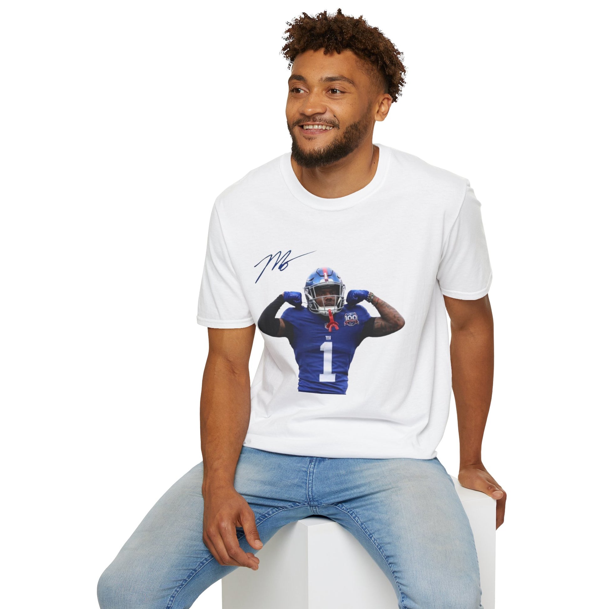 Malik Nabers Graphic Tee - NY Giants Fan Apparel, Unisex Football T-Shirt, Rookie Star Jersey - Graphic Fusion tees