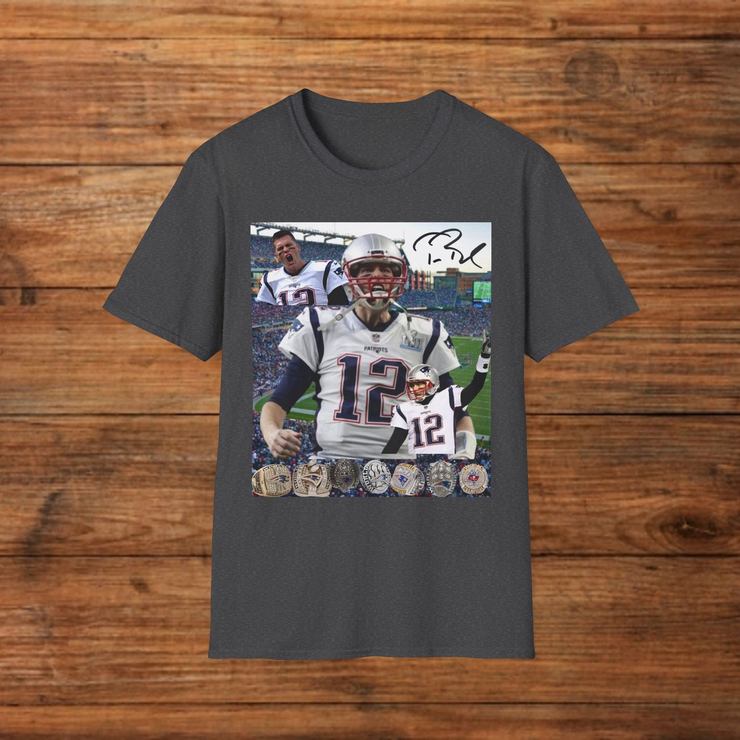 Tom Brady GOAT Graphic Tee - TB12 Legend T-Shirt - 7x Super Bowl Champion Football Streetwear - Graphic Fusion tees