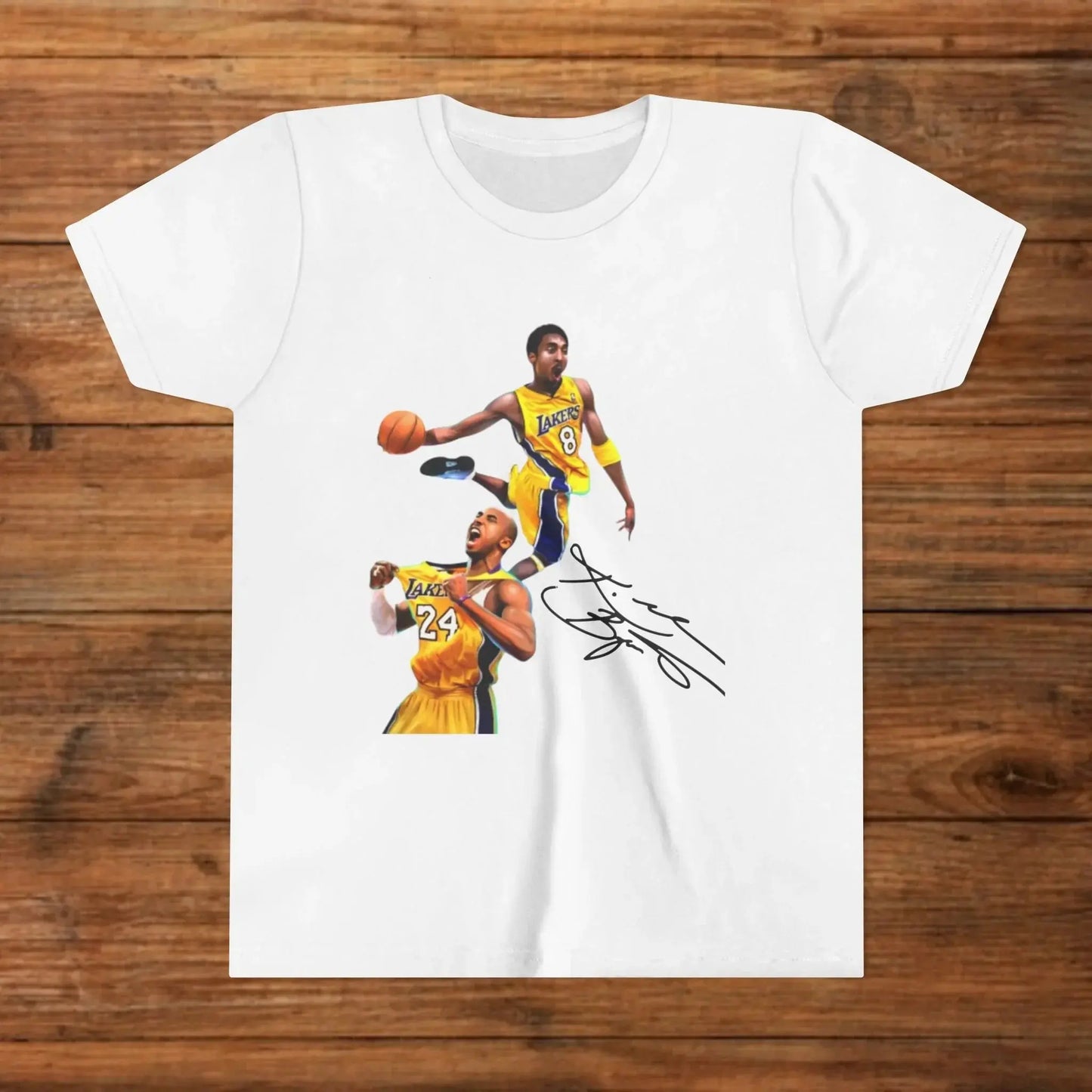Kobe Bryant Black Mamba Youth Graphic Tee - Mamba Mentality Kids Basketball T-Shirt - Lakers Legend Tribute - Graphic Fusion tees