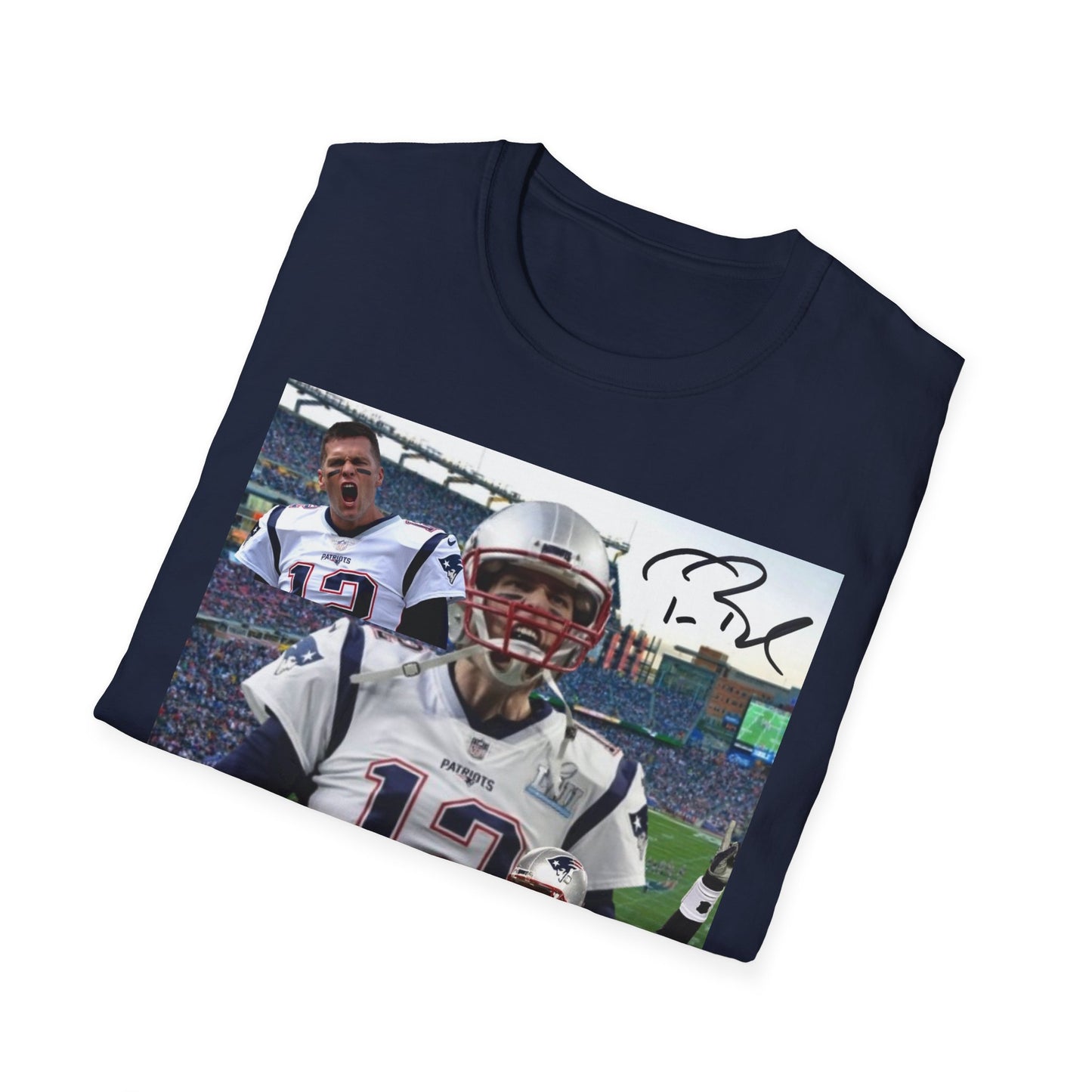 Tom Brady GOAT Graphic Tee - TB12 Legend T-Shirt - 7x Super Bowl Champion Football Streetwear - Graphic Fusion tees
