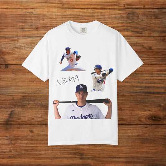 Shohei Ohtani Unisex Garment-Dyed T-Shirt, Baseball Tee, Sports Fan Shirt, Gift for Him, Casual Wear, Athleisure Top