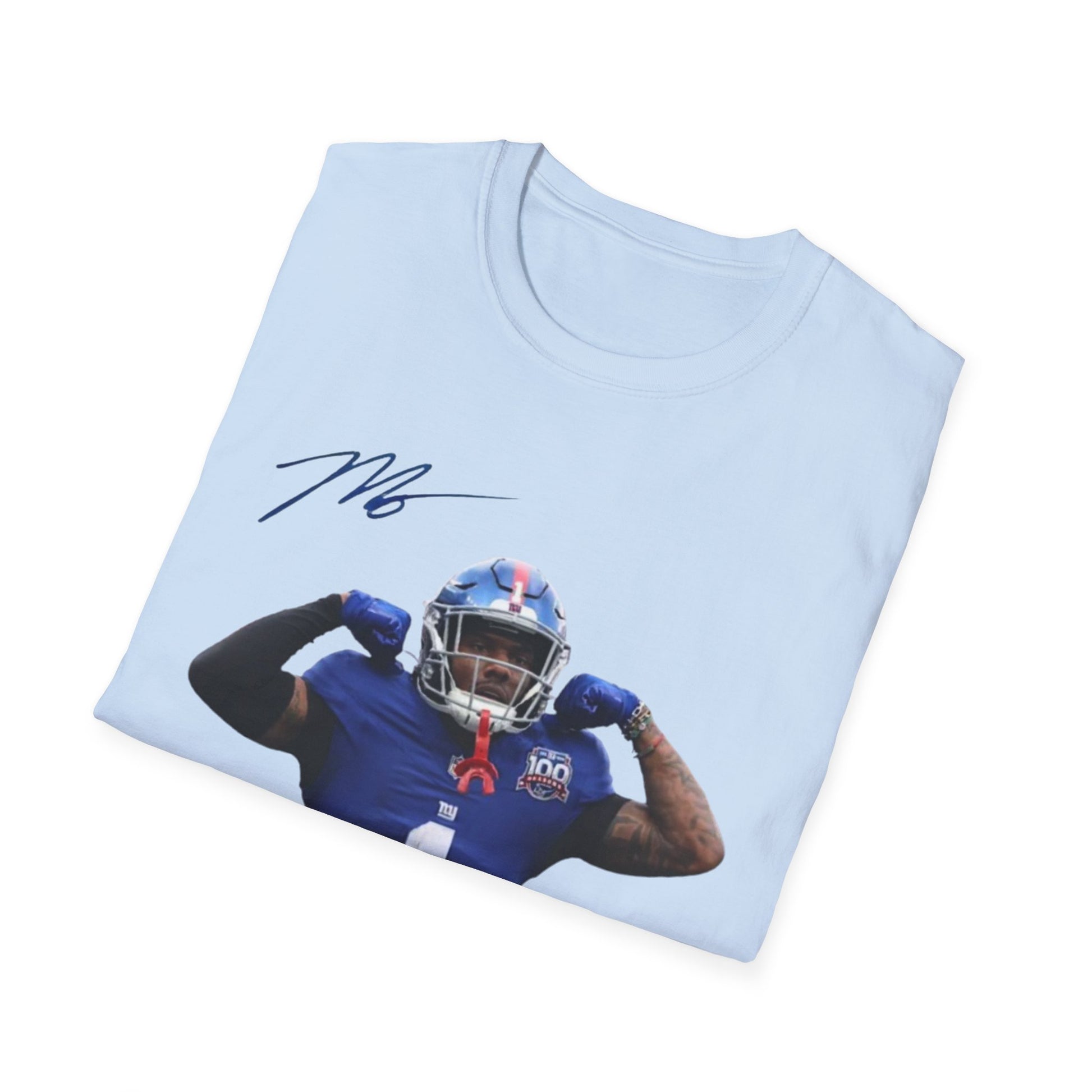 Malik Nabers Graphic Tee - NY Giants Fan Apparel, Unisex Football T-Shirt, Rookie Star Jersey - Graphic Fusion tees