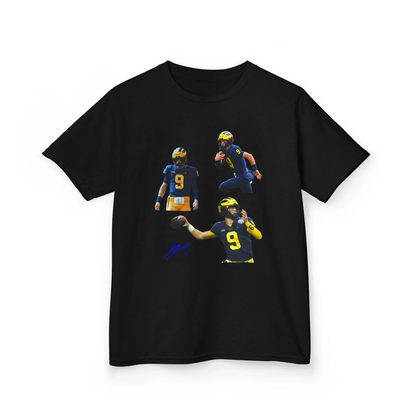 JJ McCarthy Rising Star Graphic Tee - Michigan Wolverines QB T-Shirt - Future NFL Legend Kids Apparel - Graphic Fusion tees