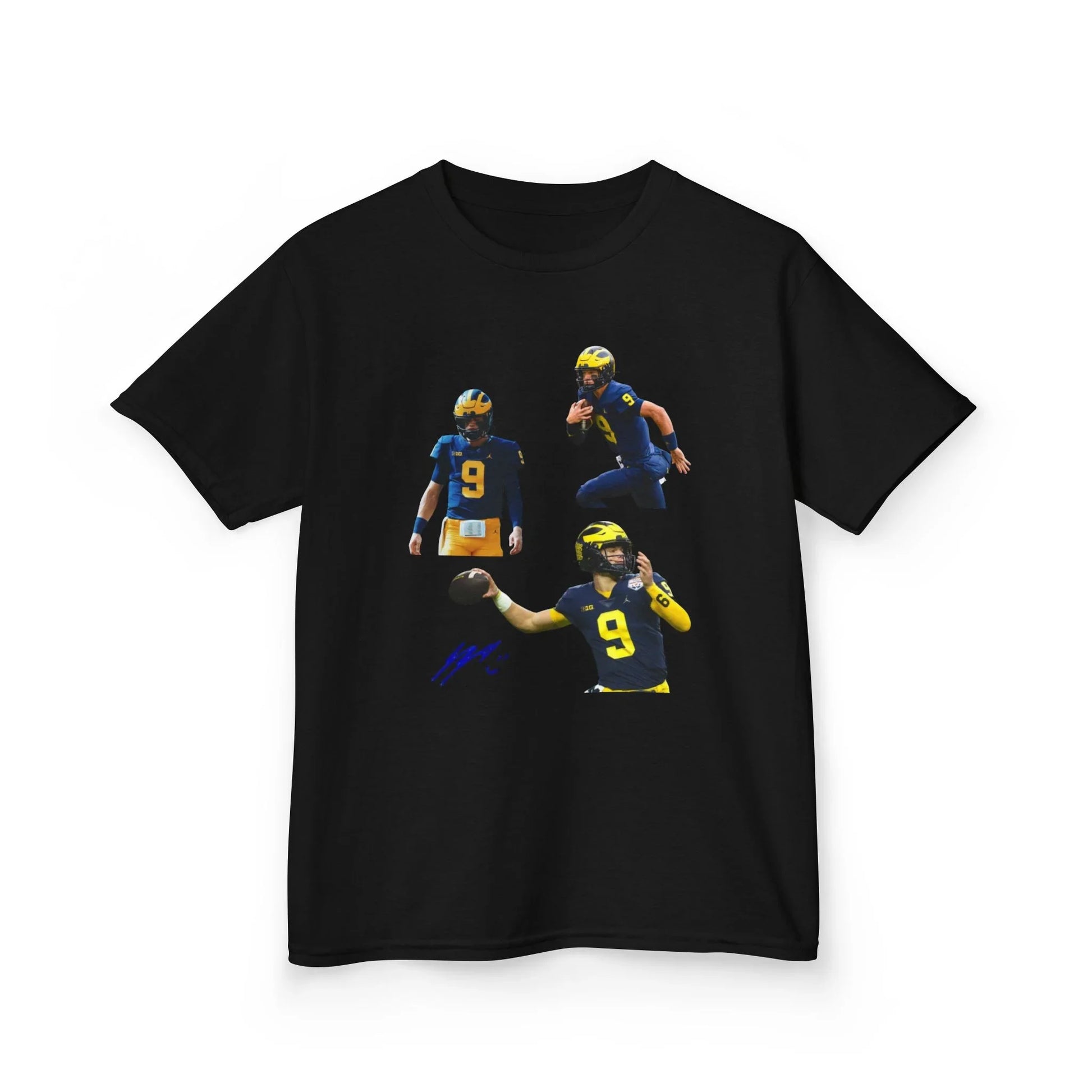 JJ McCarthy Rising Star Graphic Tee - Michigan Wolverines QB T-Shirt - Future NFL Legend Kids Apparel - Graphic Fusion tees