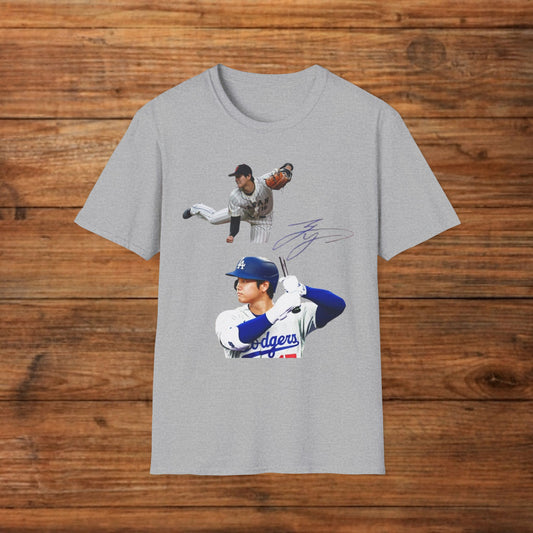 Shohei Ohtani Baseball Superstar Shirt - Two-Way Player Tribute Tee - MLB Fan Apparel - Unisex Sports Shirt - Graphic Fusion tees