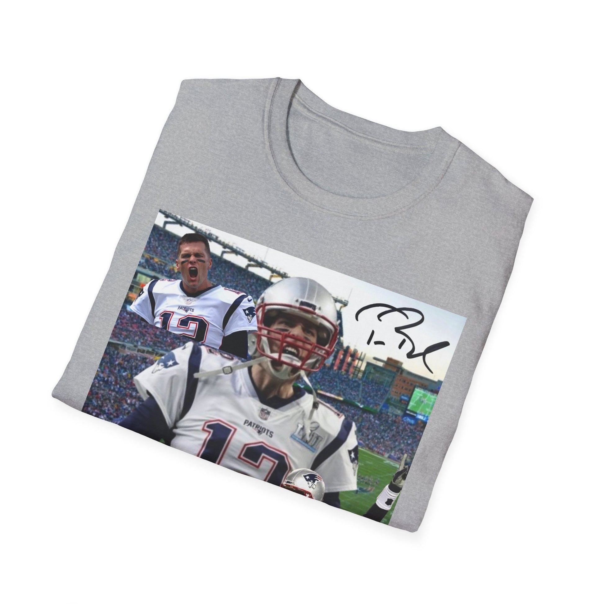 Tom Brady GOAT Graphic Tee - TB12 Legend T-Shirt - 7x Super Bowl Champion Football Streetwear - Graphic Fusion tees