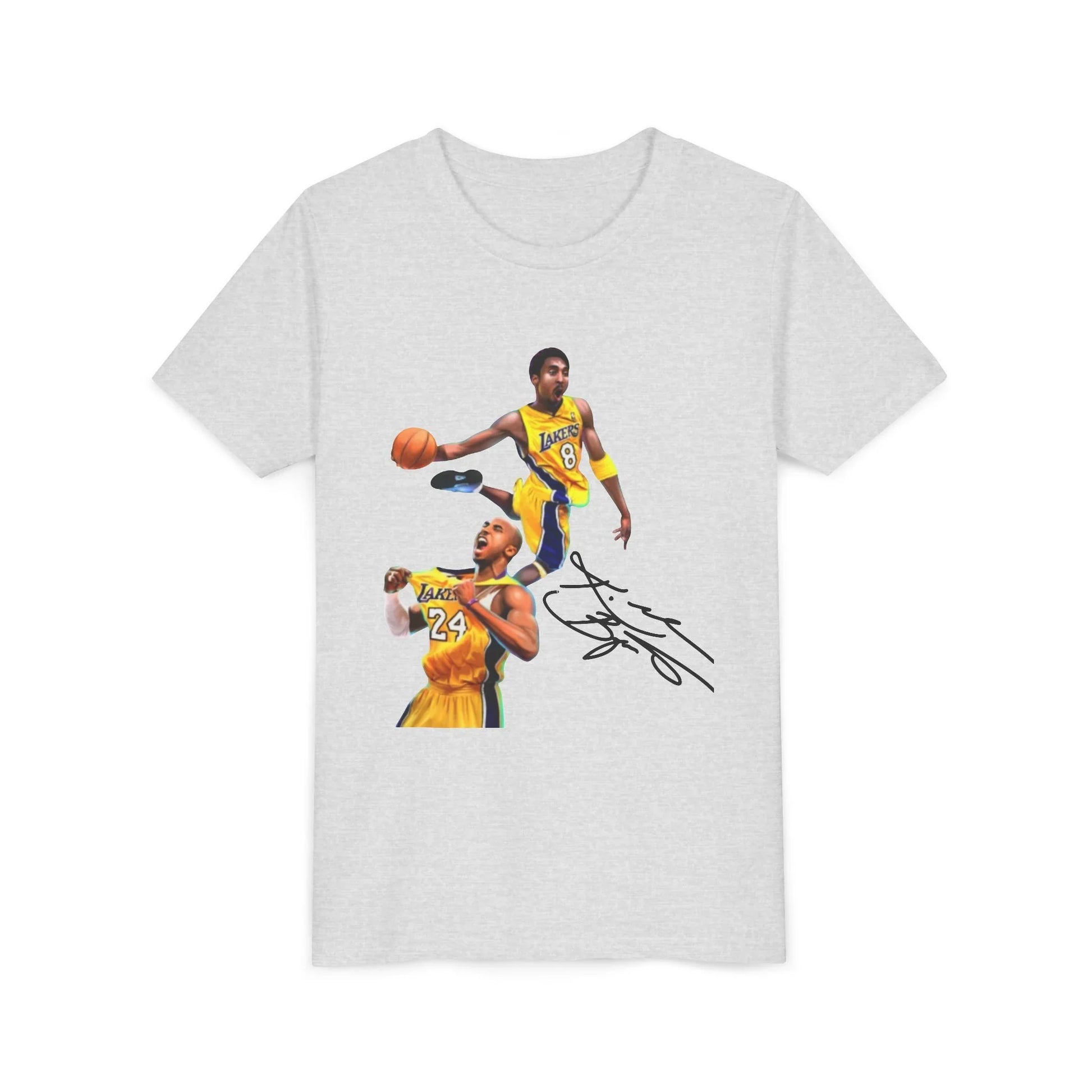 Kobe Bryant Black Mamba Youth Graphic Tee - Mamba Mentality Kids Basketball T-Shirt - Lakers Legend Tribute - Graphic Fusion tees