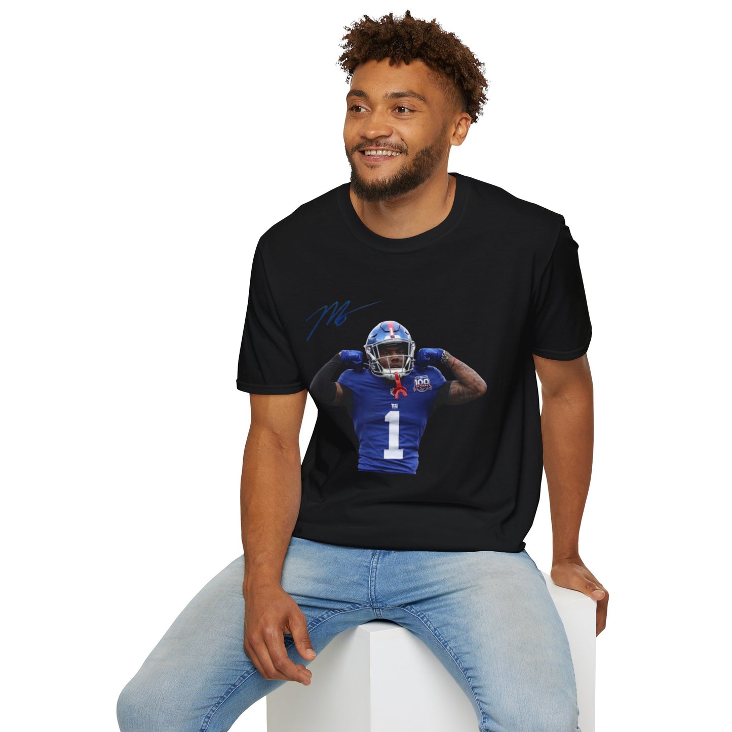 Malik Nabers Graphic Tee - NY Giants Fan Apparel, Unisex Football T-Shirt, Rookie Star Jersey - Graphic Fusion tees