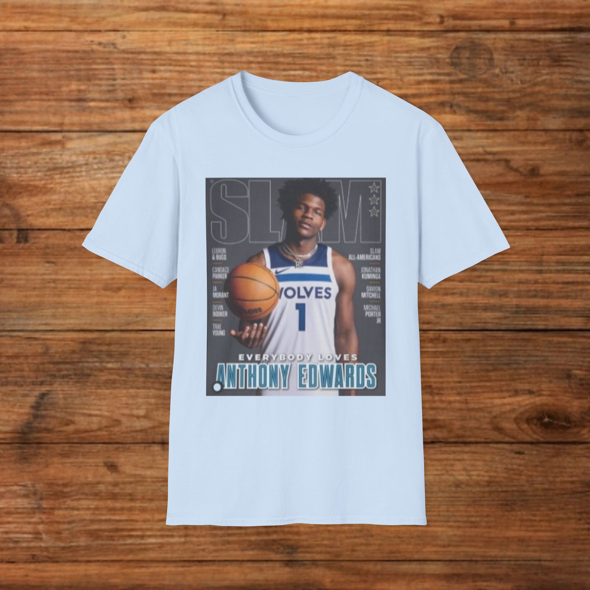 Anthony Edwards Slam Graphic Tee - Ant-Man Basketball T-Shirt - Timberwolves Rising Star Streetwear - Graphic Fusion tees