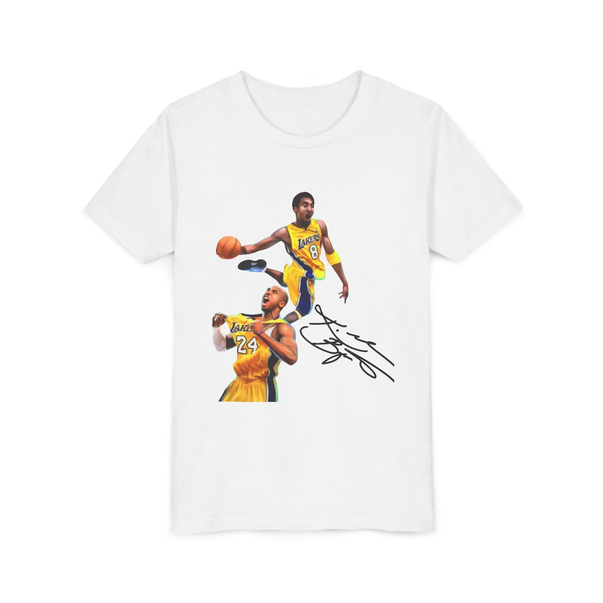 Kobe Bryant Black Mamba Youth Graphic Tee - Mamba Mentality Kids Basketball T-Shirt - Lakers Legend Tribute - Graphic Fusion tees